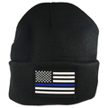 Thin Blue Line Thin Blue Line Flag Embroidered Beanie