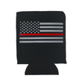 Thin Blue Line Thin Red Line Can Koozie