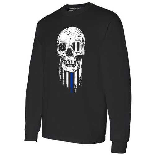 Thin Blue Line Long Sleeve - Halloween Thin BLUE Line