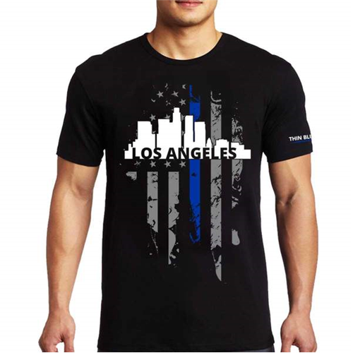 Thin Blue Line T-Shirt - LA Large, Thin Blue Line