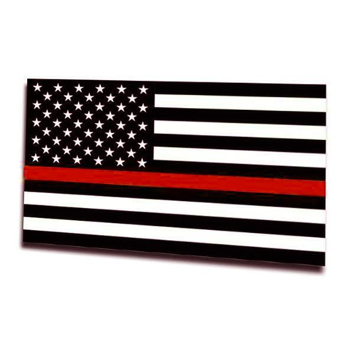 Thin Blue Line Magnet - Thin Red Line American 3 x 5