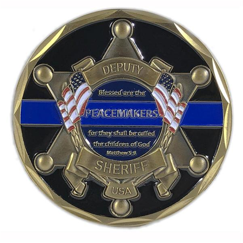 Thin Blue Line Thin Blue Line Deputy Sheriff St. Michael's Coin