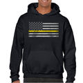 Thin Blue Line Hoodie - Classic Thin Gold Line