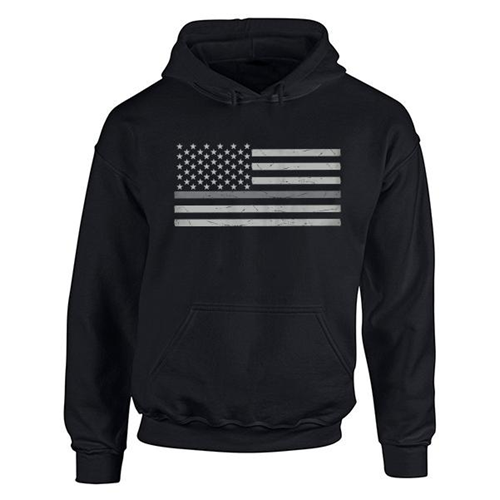Thin Blue Line Men's Hoodie - Classic Thin Silver Line