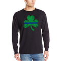 Thin Blue Line Men's Long Sleeve - Shamrock Thin Blue Line