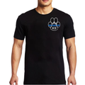 Thin Blue Line Men's T-Shirt - Paw Thin Blue Line