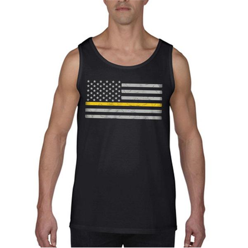 Thin Blue Line MEN's - Tank Classic Thin GOLD Line