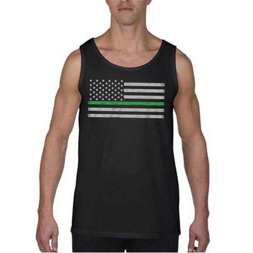 Thin Blue Line MEN's - Tank Classic Thin GREEN Line