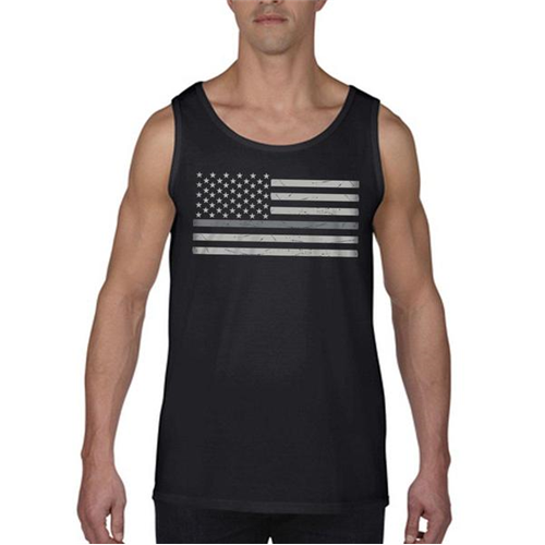 Thin Blue Line MEN's - Tank Classic Thin SILVER Line