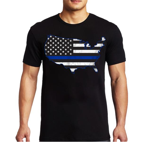 Thin Blue Line Men's T-Shirt - USA Thin Blue Line