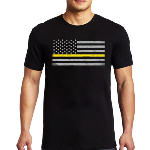 Thin Blue Line Men's - Short Sleeve Classic Thin Gold Line