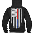 Thin Blue Line Men's Hoodie - Honor Respect Dual Line