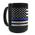 Thin Blue Line Thin Blue Line American Coffee Mug, 11 Ounce