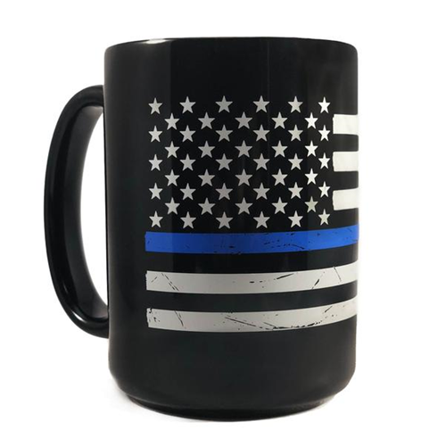 Thin Blue Line Thin Blue Line American Coffee Mug, 11 Ounce