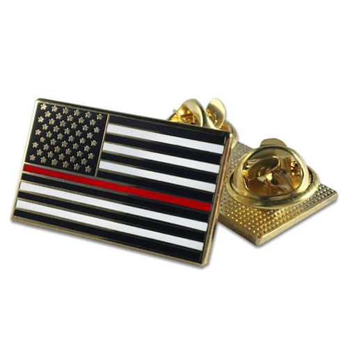 Thin Blue Line Classic, Double Clutch Pin - Thin Red Line American Flag