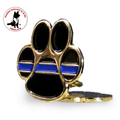 Thin Blue Line Paw Pin - Thin Blue Line, individual