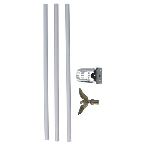 Thin Blue Line Residential Flagpole Set, 6 Ft. Steel