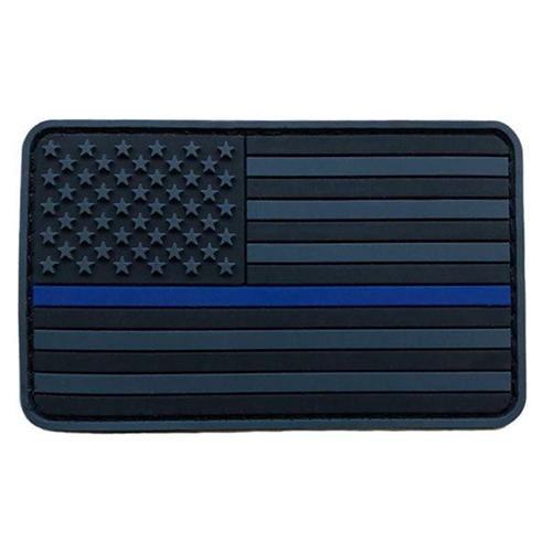 Thin Blue Line Subdued PVC Patch