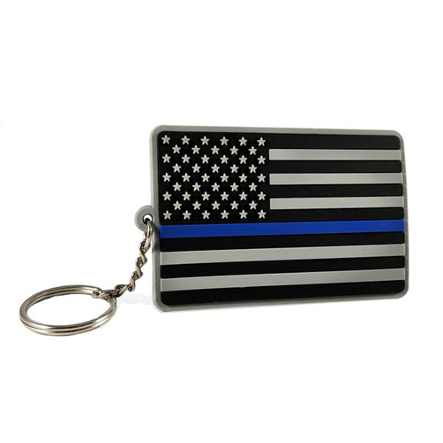 Thin Blue Line Thin Blue Line American Flag Keychain