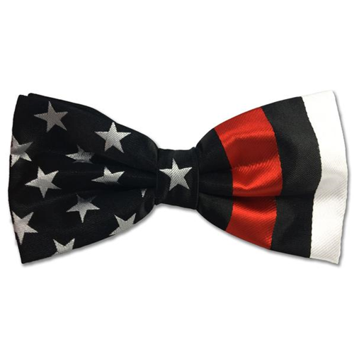Thin Blue Line Thin Red Line American Flag Bowtie
