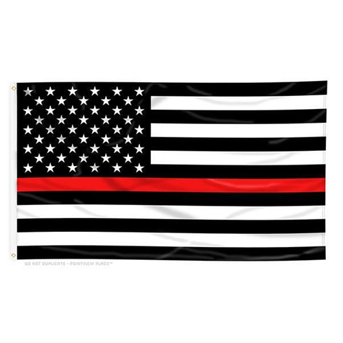 Thin Blue Line NYPD Flag - 3 x 5 Foot with Grommets