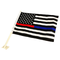 Thin Blue Line Car Flag