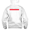 Thin Blue Line Hoodie - Thin Red Line Flag - Fire Department
