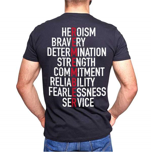 Thin Blue Line Shirt - Remember, Thin Red Line
