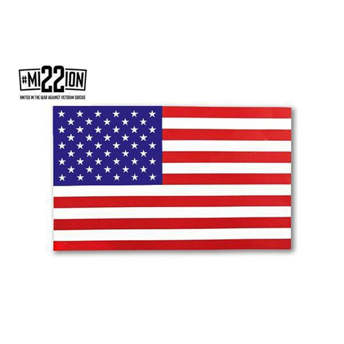 Thin Blue Line American Flag Sticker - Red, White, Blue