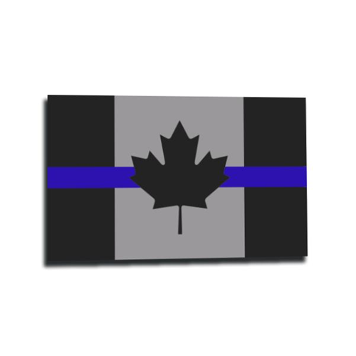 Thin Blue Line Canada Sticker - Thin Blue Line Flag