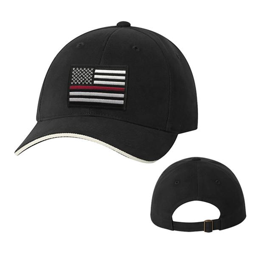 Thin Blue Line Slide Buckle Thin Red Line American Hat, Black