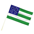 Thin Blue Line NYPD Stick Flag - 4 x 6 Inches, Pack of 10