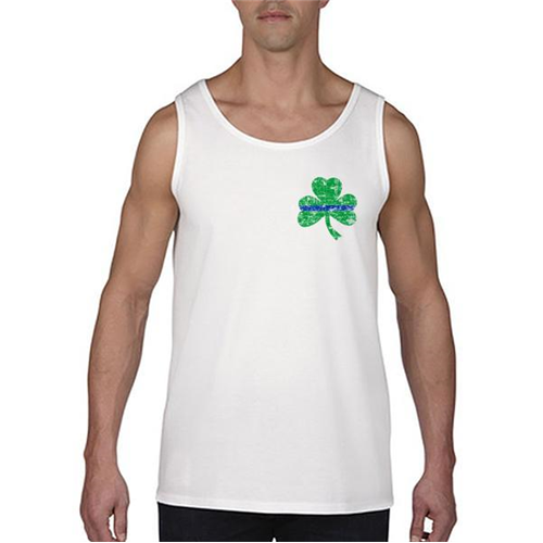Thin Blue Line Thin Blue Line Tank, Small Shamrock
