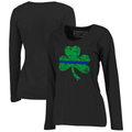 Thin Blue Line Thin Blue Line Long Sleeve, Women's, Shamrock
