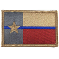 Thin Blue Line Texas Velcro Patch - Thin Blue Line, 2 x 3 Inches, Velcro