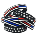 Thin Blue Line Thin Red/Blue Line American Flag Bracelet
