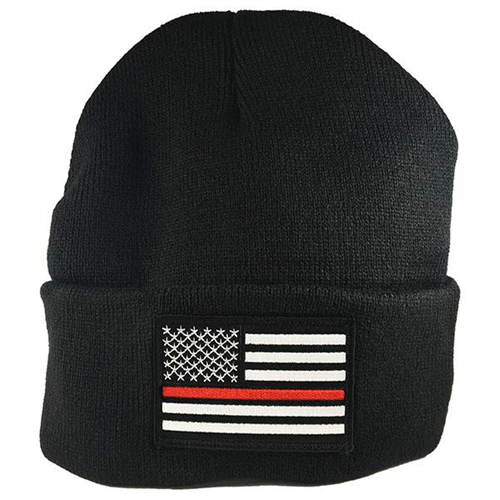 Thin Blue Line Beanie - Thin Red Line American Flag