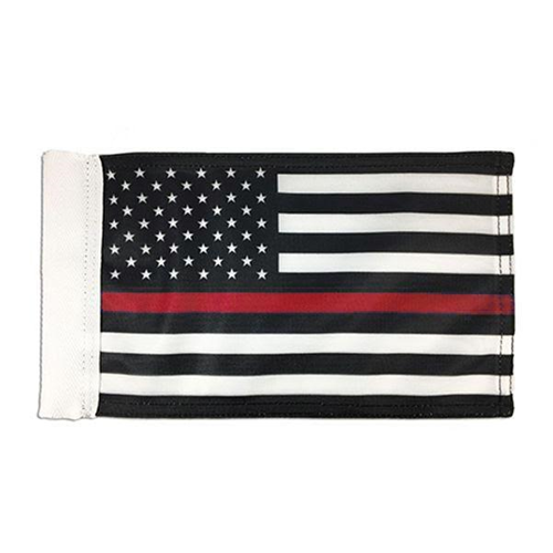 Thin Blue Line Thin Red Line American Motorcycle Flag, 6 x 9 Inches