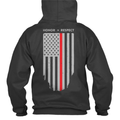 Thin Blue Line Hoodie - Thin Red Line American Flag Honor & Respect