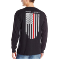 Thin Blue Line Men's - Thin Red Line Flag Long Sleeve T-Shirt