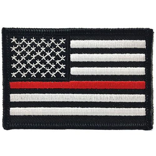 Retired - Thin Blue Line, 2 x 3 Inches, Velcro