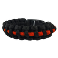 Thin Blue Line Paracord Survival Bracelet, Thin Red Line