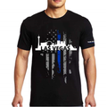 Thin Blue Line T-Shirt, Vegas Large, Thin Blue Line