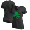 Thin Blue Line Women's V-Neck - Shamrock, Thin Blue Line