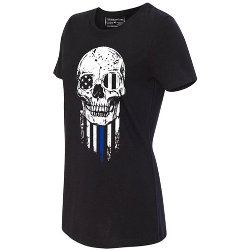 Thin Blue Line Women's Short Sleeve - Halloween Thin BLUE Line