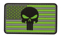 Voodoo Tactical Punisher Flag - (Hi-Viz Green & Gray)