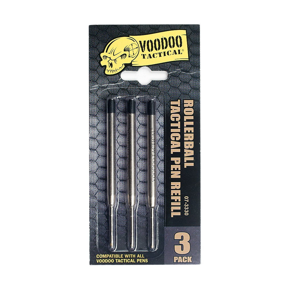 Voodoo Tactical Rollerball Tactical Pen Refill - (3 Pack)