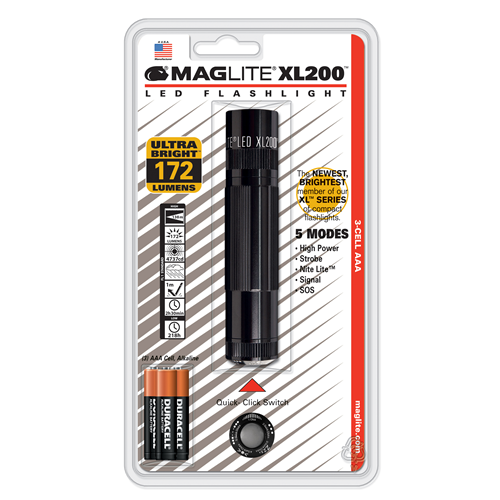 Maglite XL200 3 AAA-Cell LED Flashlight