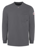 Bulwark Men's FR Long Sleeve T-Shirt - Charcoal