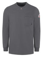 Bulwark Men's FR Long Sleeve T-Shirt - Charcoal